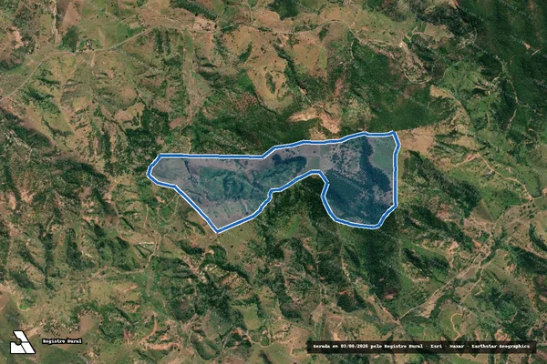 Imagem de satélite de FAZENDA SUPORTE - em Galiléia - MG