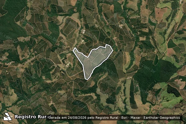 Imagem de satélite de cava - Parte 1 em Varginha - MG