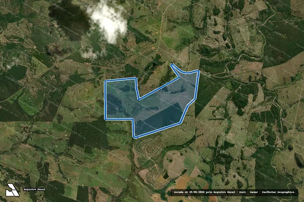 Imagem de satélite de Fazenda Barra Bonita - Faz. Barra Bonita em Caracol - MS