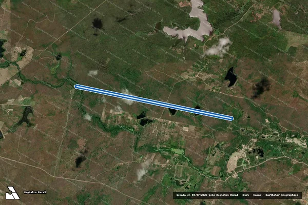 Imagem de satélite de FAZENDA BAÚ - GLEBA 06 em Guaiúba - CE