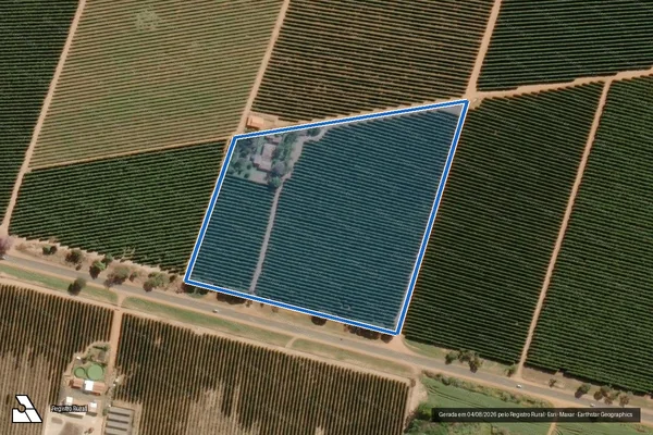 Imagem de satélite de Fazenda Nossa Senhora de Fatima - Parcela 1 em Araguari - MG