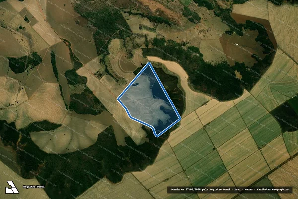 Imagem de satélite de Fazenda Dois Irmãos - Área A em Alto Taquari - MT
