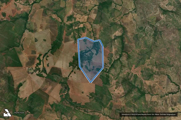 Imagem de satélite de FAZENDA SÃO CRISTÓVÃO - Lote 03 em Palmeirópolis - TO
