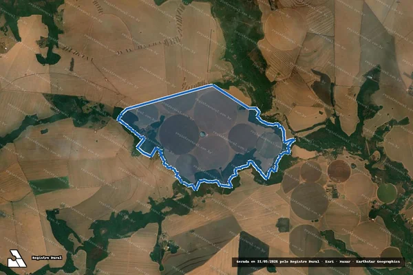 Imagem de satélite de FAZENDA BOM JARDIM - Parte 01 em Caiapônia - GO