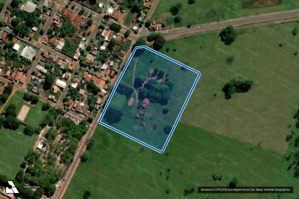 Imagem de satélite de RANCHO LIDERANÇA - Rancho Liderança II em Anaurilândia - MS