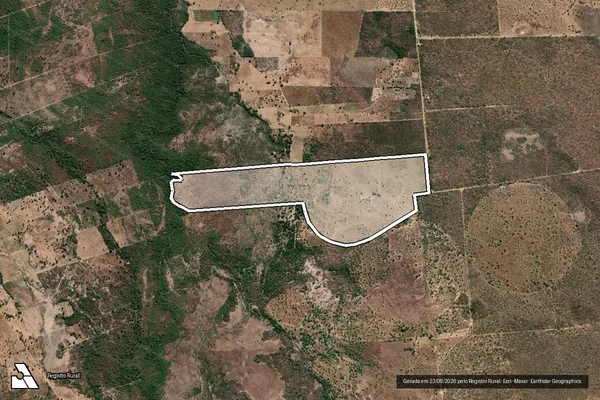 Imagem de satélite de Uma Parte de terras, situado no lugar denominado ?JACARÉ GRANDE? D primitiva Fazenda Angicos - Parte 1 em Porteirinha - MG