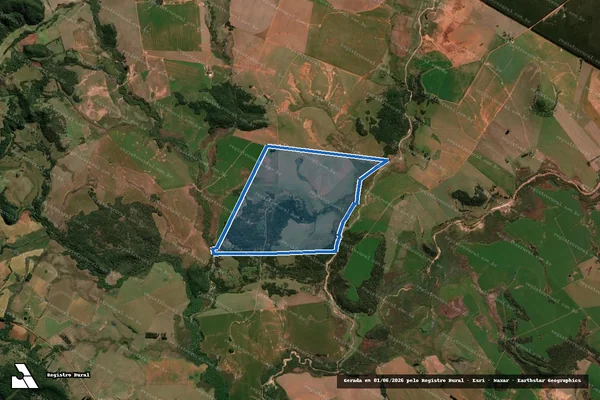 Imagem de satélite de FAZENDA CAMPO NOVO - Parcela 1 em São Francisco de Assis - RS