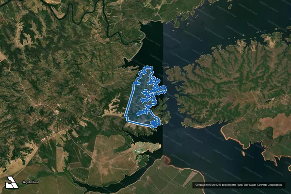 Imagem de satélite de FAZENDA NOSSA SENHORA DAS PROMESSAS - Área Remanescente-01 em Chapada dos Guimarães - MT