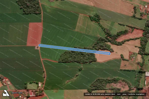 Imagem de satélite de FRAÇÃO LOTE RURAL Nº 04 DA 6ª S. S. CRISTO - FRAÇÃO LOTE RURAL Nº 04; 6ª SECÇÃO SA em Santa Rosa - RS