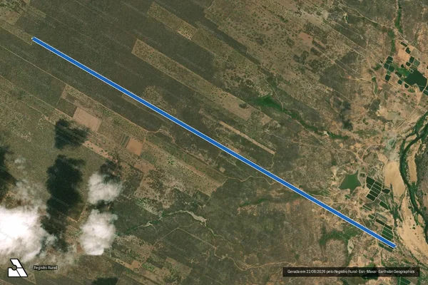 Imagem de satélite de SÍTIO RAPÔSO ? LOTE 0336 - Parte 1 em São João do Jaguaribe - CE