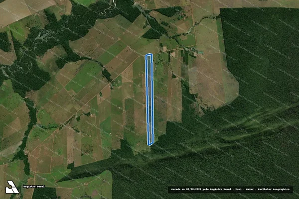 Imagem de satélite de LOTE 25 ? GLEBA CONCEIÇÃO ? SITIO ALTO BONITO - Parte 01 em São Francisco do Guaporé - RO