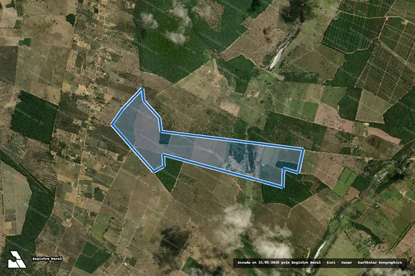 Imagem de satélite de Fazenda Jatai-Maragogipe-Cacule - Parte 1 em Barra do Choça - BA