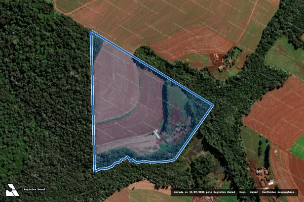 Imagem de satélite de Lote 1-A-Fazenda Agroibema - Colônia Murilo - Lote 1-A em Cascavel - PR