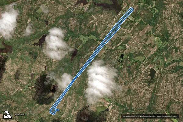 Imagem de satélite de SITIO OITICICA ? LOTE 0163 - Parte 1 em Jaguaretama - CE