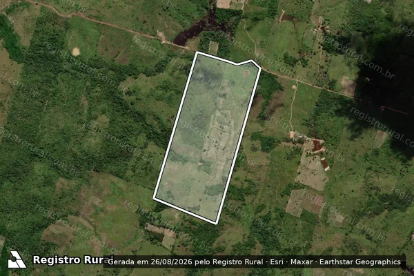 Imagem de satélite de FAZENDA  JC - Parte 01 em Araguanã - MA