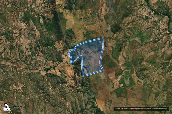 Imagem de satélite de FAZENDA DO PAIOL (TIMBÓ) - GLEBA 1 - Gleba 1 em Presidente Juscelino - MG