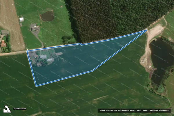 Imagem de satélite de Fazenda Sitio Real - Lote 13-2 em Palmeira - PR