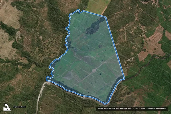 Imagem de satélite de FAZENDA TRIUNFO - Mat. 259 em Santa Rosa do Tocantins - TO