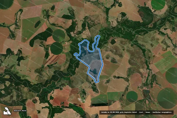 Imagem de satélite de Fazenda Rancho Fundo - Gleba A em Pontalina - GO