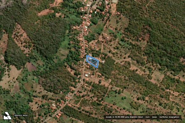 Imagem de satélite de Fazenda Angical - Olhos D água 2 - Parte 1 em Cônego Marinho - MG