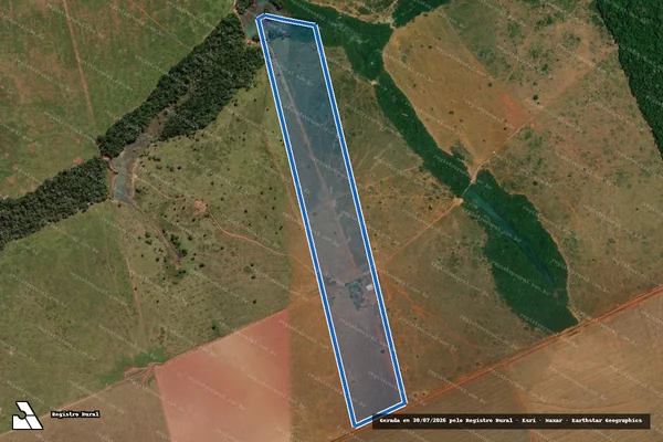 Imagem de satélite de FAZENDA KAIO - - em Tabaporã - MT