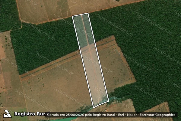 Imagem de satélite de FAZENDA SÃO JOSE  8- lote 257 - 001 em Tabaporã - MT