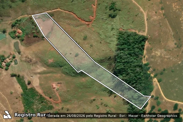 Imagem de satélite de Sítio Irmãos Angeli - GLEBA 04 em Baixo Guandu - ES