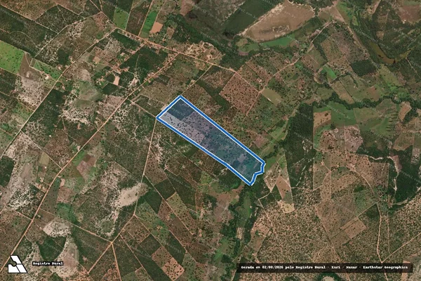 Imagem de satélite de PA BREJO VERDE ? LOTE 49 - PARTE I em Riachinho - MG