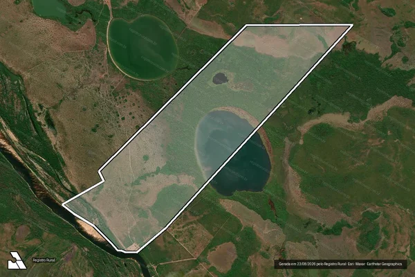 Imagem de satélite de FAZENDA PONDEROSA L25 / 001 em Pium - TO