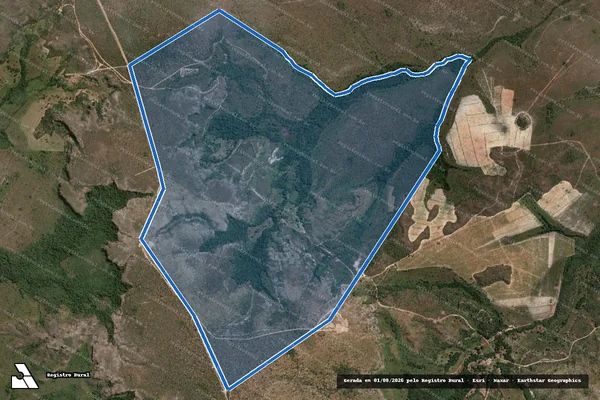 Imagem de satélite de Fazenda Genipapo / Parte 1 em Rio Sono - TO
