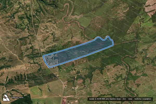 Imagem de satélite de Fazenda Três Irmãos - GLEBA B em Nova Brasilândia - MT