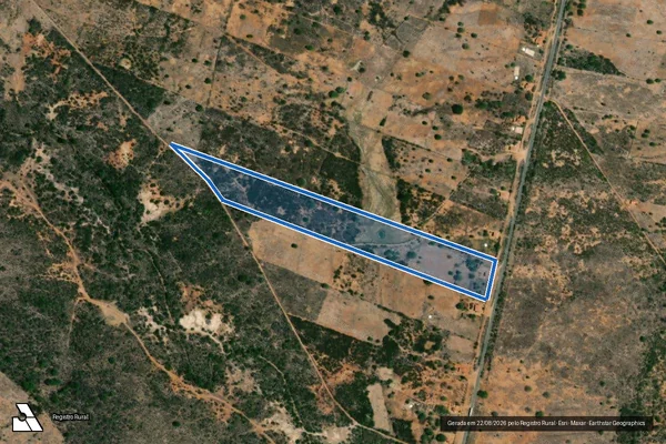 Imagem de satélite de Fazenda Riachão V - Sítio Riachão (Parcela 05) em Tuparetama - PE