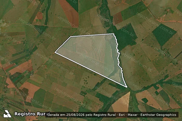 Imagem de satélite de LOTE RURAL Nº 979,980,981,982,983 e 984 - Parte 1 em São Jorge do Patrocínio - PR