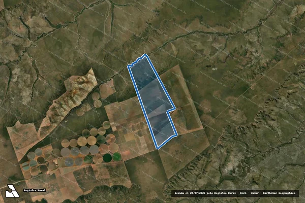 Imagem de satélite de Fazenda Grotão do Riacho do Meio - PARTE 1 em Cocos - BA