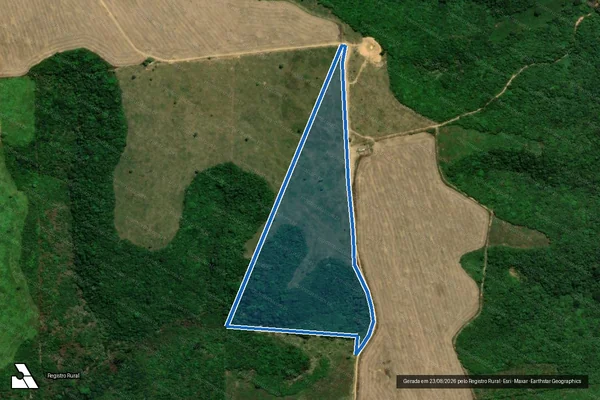 Imagem de satélite de P.A RIO BONITO / FAZENDA PERICANO / LOTE 392 - PARCELA 01 em Bom Jesus das Selvas - MA