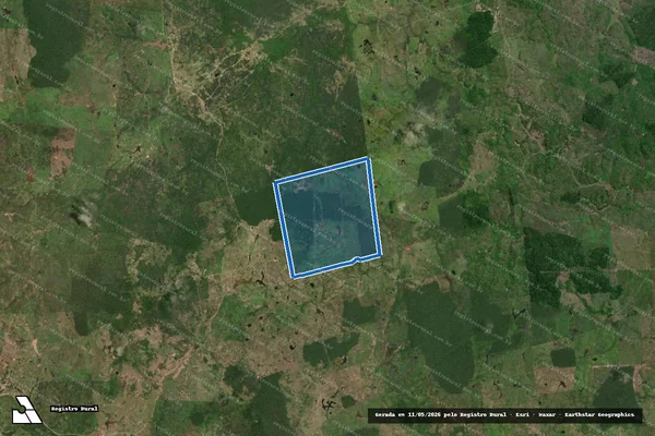 Imagem de satélite de FAZENDA CHÃO PRETO - Parte 1 em Itaju do Colônia - BA
