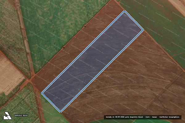 Imagem de satélite de Fazenda Santa Olinda - Gleba E2 em Barrinha - SP