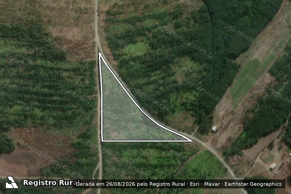 Imagem de satélite de Lote 23 ? PA Dom Pedro Casaldáliga - Lote 23B em Major Vieira - SC