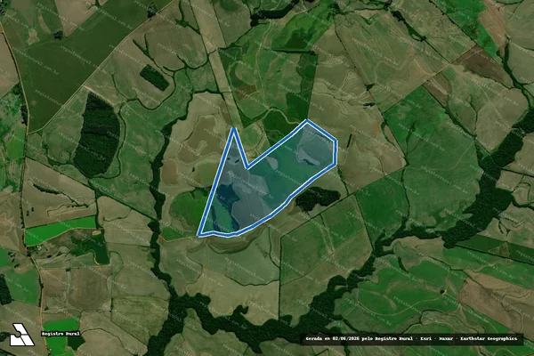 Imagem de satélite de Fazenda Bela Vista - Lote 5A em Novo Cabrais - RS