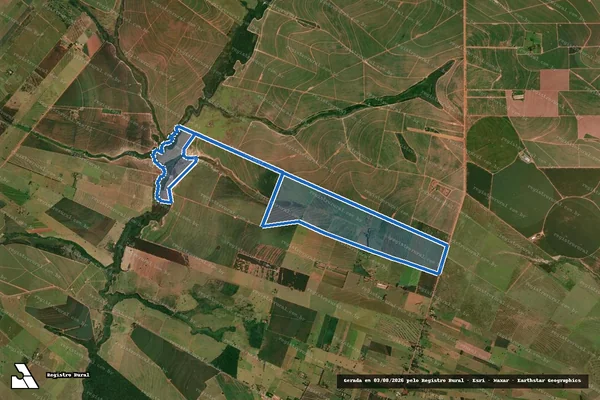 Imagem de satélite de FAZENDA CAMPANA - Parte 1 em Santa Mônica - PR