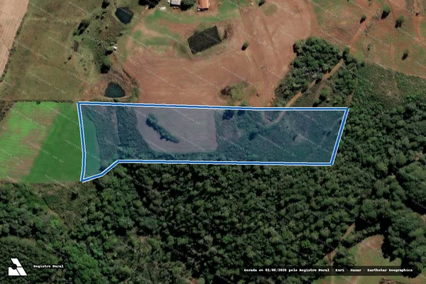 Imagem de satélite de Lote 122-P.A. BUTIÁ VERDE - GLEBA A em Fraiburgo - SC
