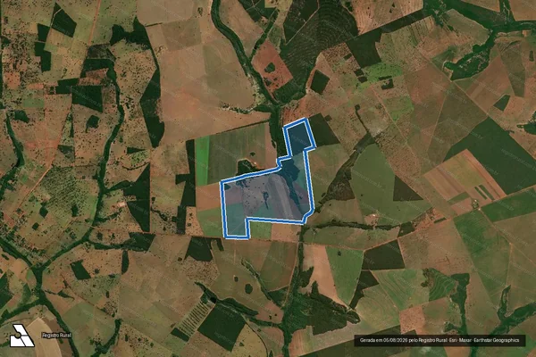 Imagem de satélite de Fazenda Maria Catarina - Parte 2 em Jaraguari - MS