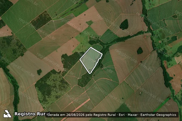Imagem de satélite de Estância KD - Parcela 1 em Iepê - SP