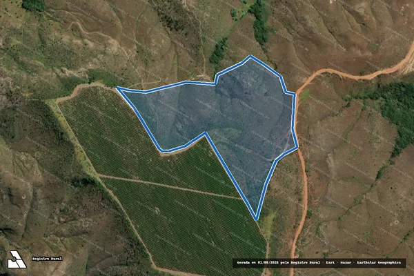 Imagem de satélite de Fazenda Salitre ou Sapé, lugar Mangabeira e Formiga - LINDOLFO em Patrocínio - MG