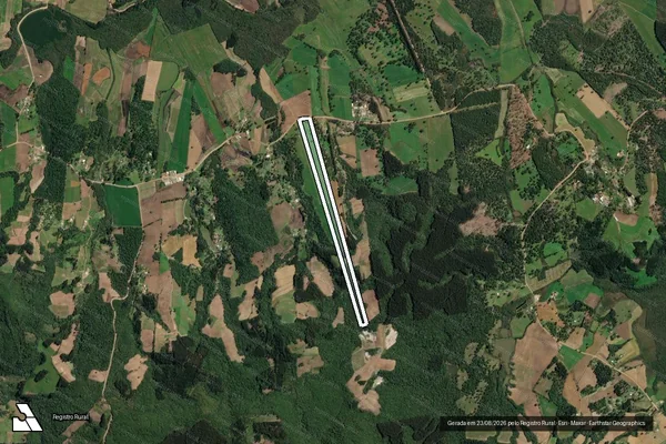 Imagem de satélite de MAT.: 20097 - Parte 1 em Irineópolis - SC
