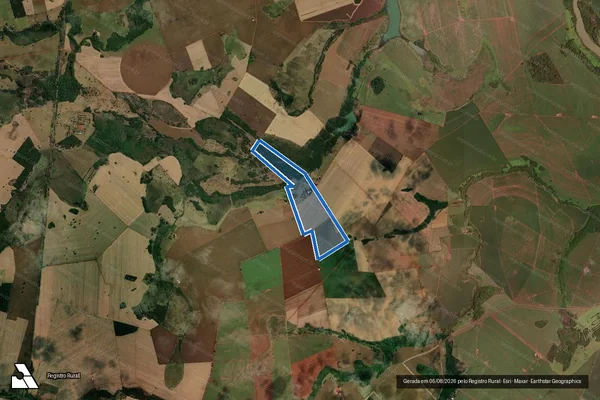 Imagem de satélite de FAZENDA DAS GRAMAS - PARTE 8 em Santa Helena de Goiás - GO