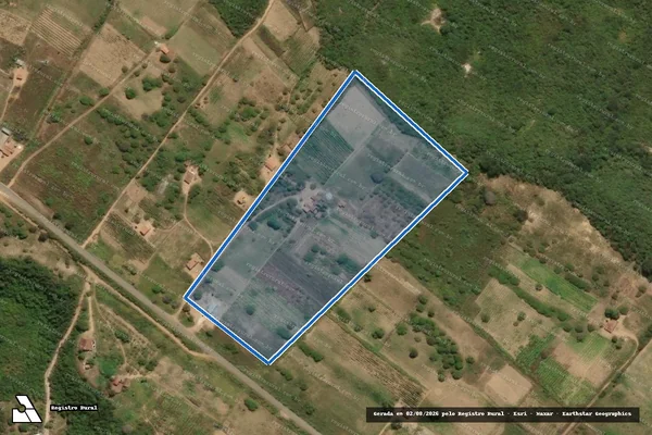 Imagem de satélite de PROJETO DE ASSENTAMENTO SANTA CLARA II ? LOTE 156 - Parte 1 em Cerro Corá - RN