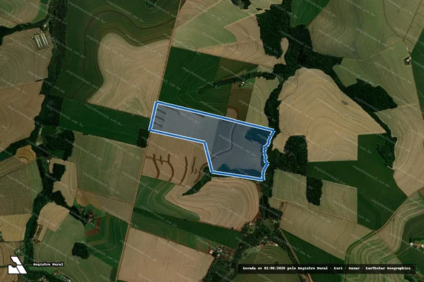 Imagem de satélite de LOTE DE TERRAS RURAL N° 40-A DA GLEBA N° 01 COLÔNIA ?A? CASCAVEL - LOTE DE TERRAS RURAL N° 40-A em Corbélia - PR