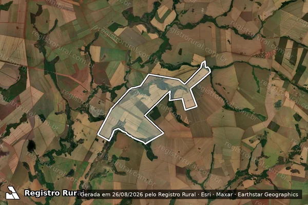 Imagem de satélite de FAZENDA PONTAL em Goiatuba - GO