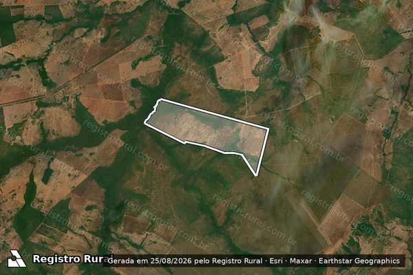 Imagem de satélite de FAZENDA SÃO FRANCISCO Parte do Lote 58 do Loteamento Agua Bonita - 001 em Araguaçu - TO